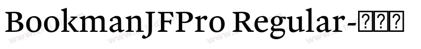 BookmanJFPro Regular字体转换